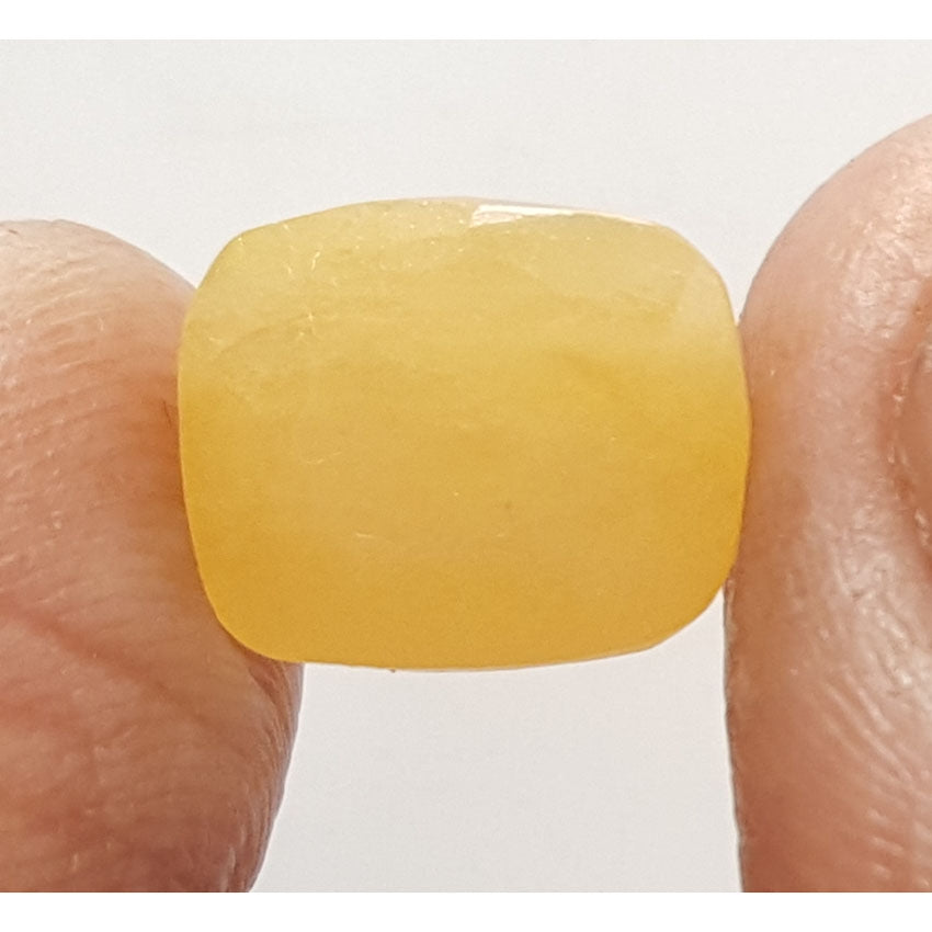 8.49 Ratti Natural Yellow Sapphire with Govt Lab Certificate-(1221)