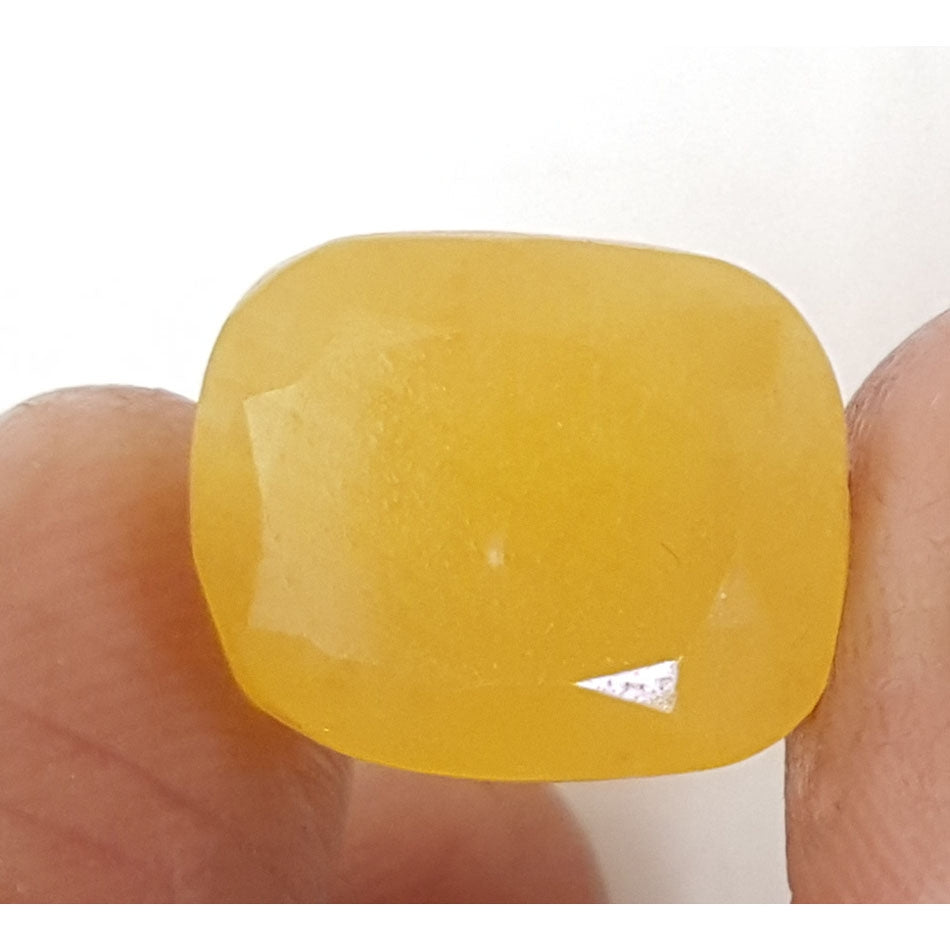 14.29 Ratti Natural Yellow Sapphire with Govt Lab Certificate-(1221)