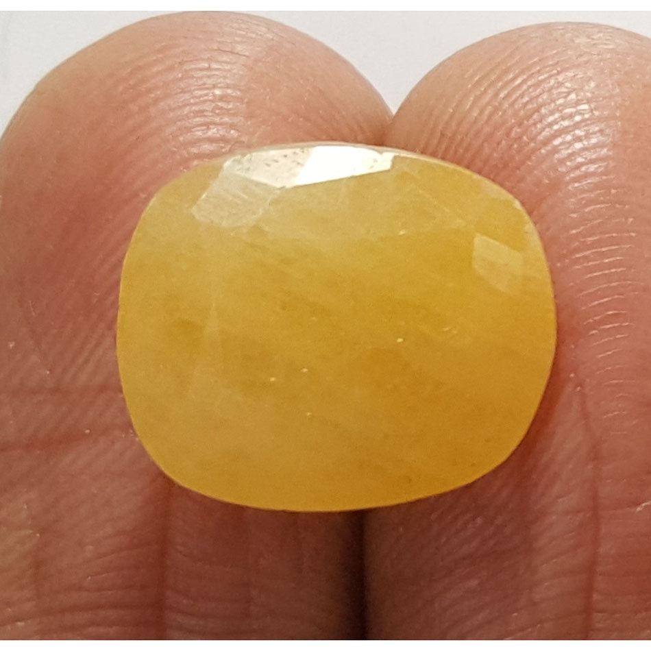 11.33 Ratti Natural Yellow Sapphire with Govt Lab Certificate-(1221)