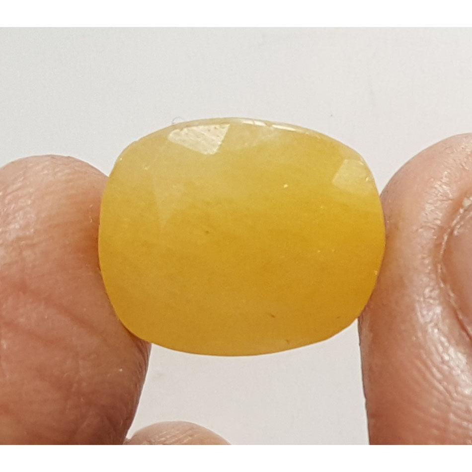 11.33 Ratti Natural Yellow Sapphire with Govt Lab Certificate-(1221)