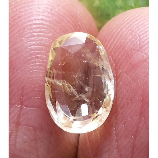 3.70 Ratti yellow sapphire with Govt Lab Certified-(YELSA9V)