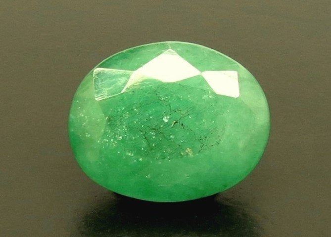 5.80/CT Natural Panna Stone with Govt. Lab Certificate  (4551)