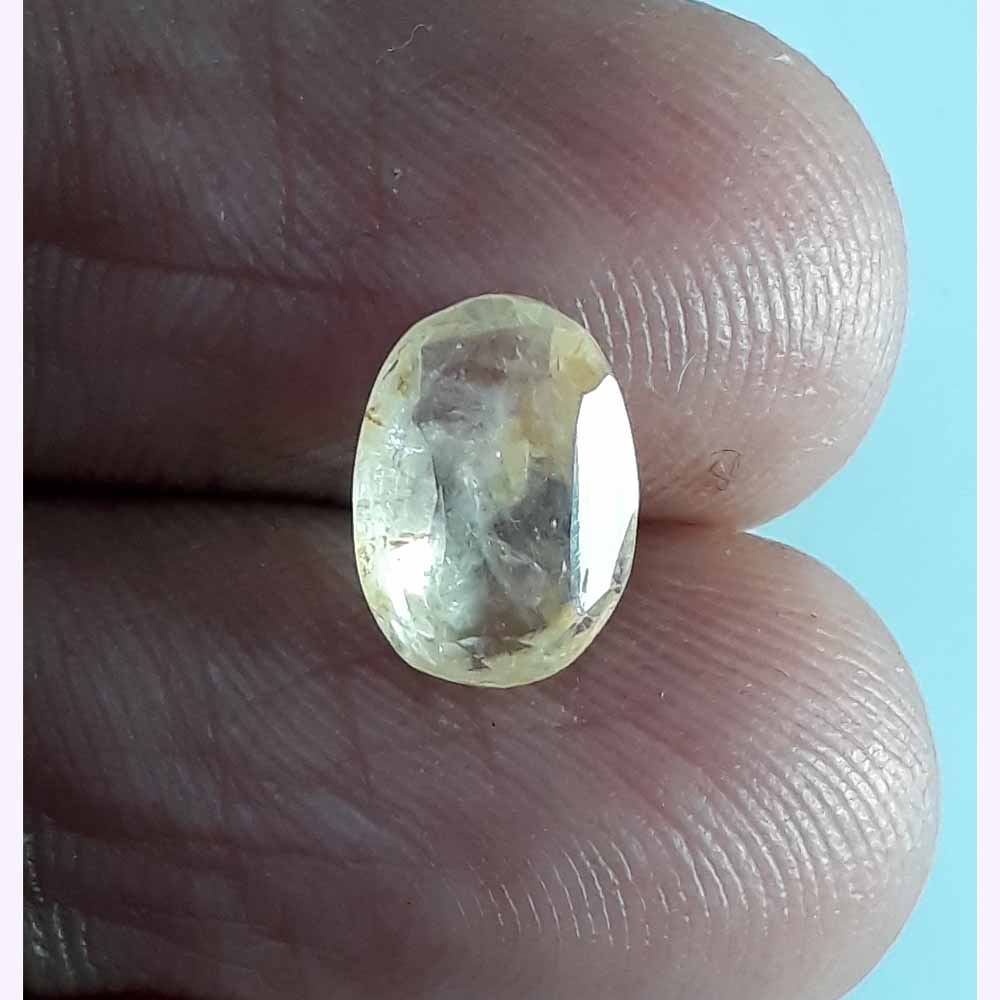 2.19 Ratt. Natural yellow sapphire with Govt Lab Certified-(6771)