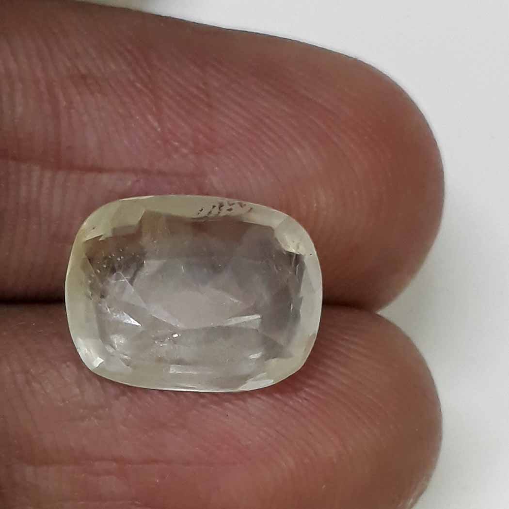 6.34 Ratti yellow sapphire with Govt Lab Certificate-(6771)