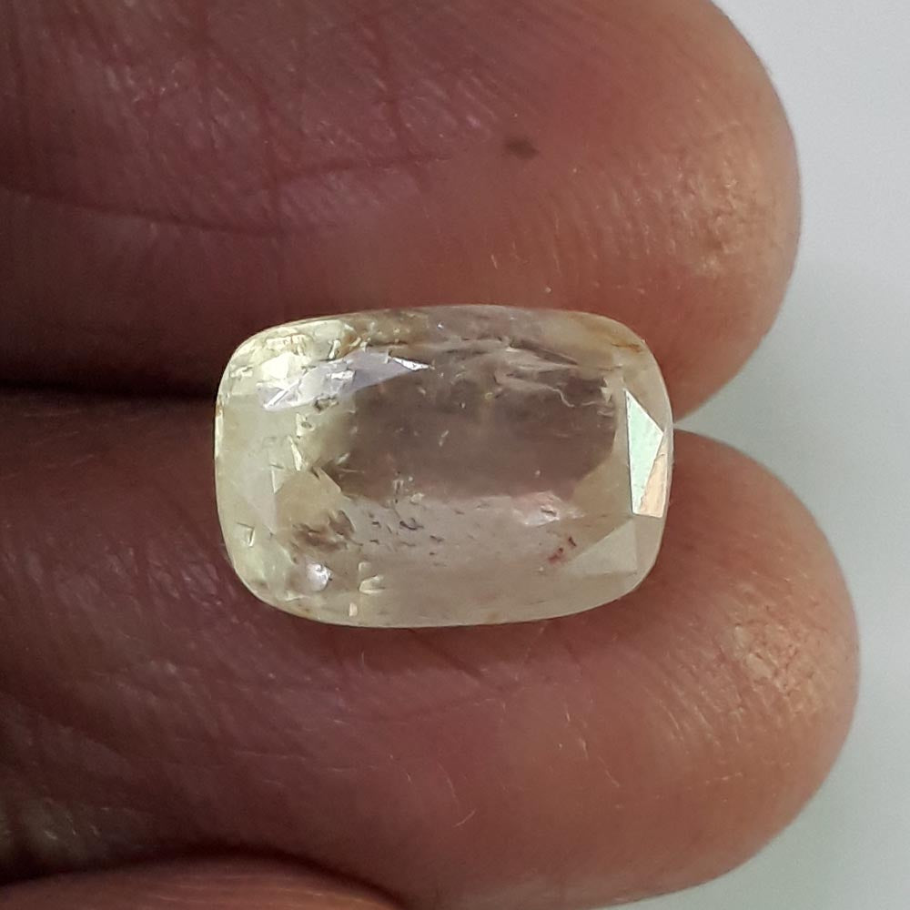 7.49 Ratti Natural Yellow Sapphire with Govt Lab Certificate-(8991)