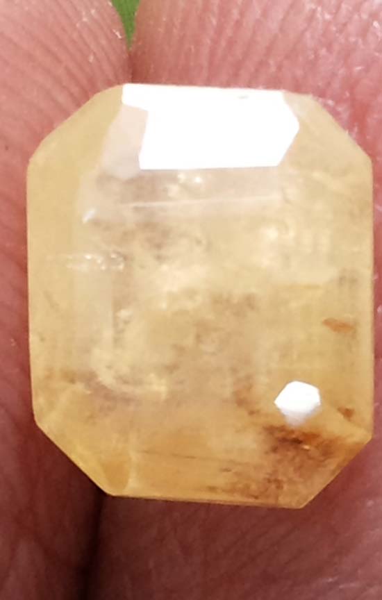 2.77 Ratti  Natural yellow sapphire with Govt Lab Certificate-(4551)