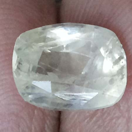 4.56/CT Natural yellow sapphire with Govt Lab Certificate-(YELSA9V)