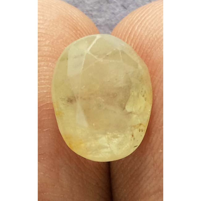 6.73 Ratti  yellow sapphire with Govt Lab Certificate-(2100)