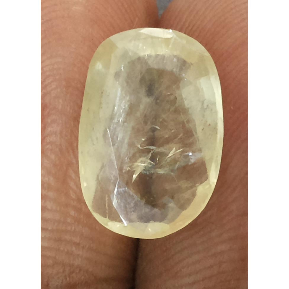 6.10 Ratti  yellow sapphire with Govt Lab Certificate-(YELSA9T)