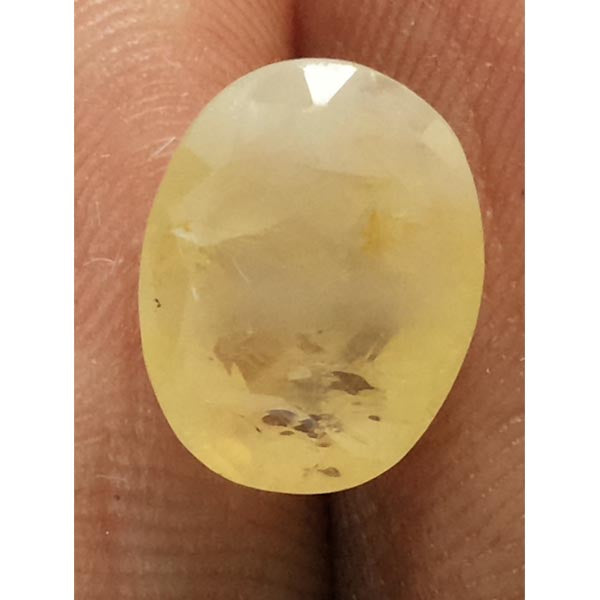 6.33 Ratti  yellow sapphire with Govt Lab Certificate-(6100)