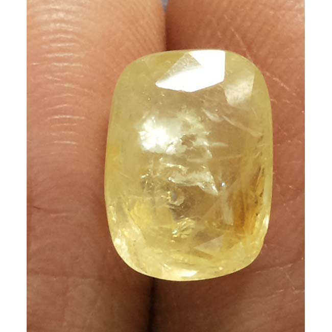 4.84 Ratti  Natural yellow sapphire with Govt Lab Certificate-(4551)