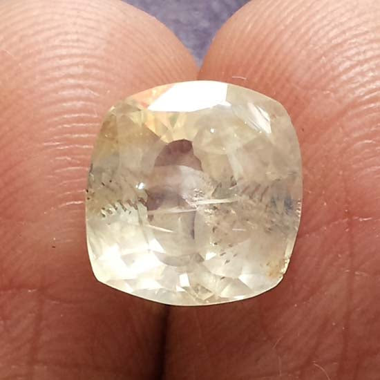 4.84/CT Natural Yellow Sapphire with Govt Lab Certificate-YELSA9U