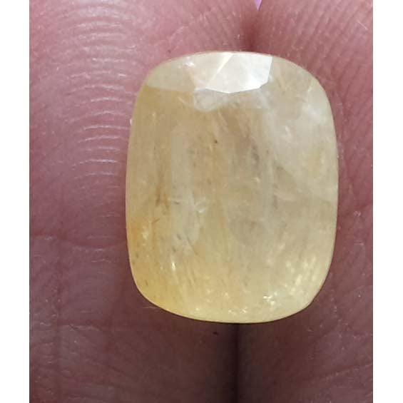 4.88.ratti Natural yellow sapphire with Govt Lab Certified-(4551)