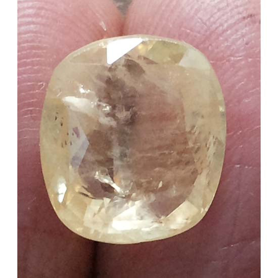 8.86 Ratti  Natural yellow sapphire with Govt Lab Certificate-(8100)