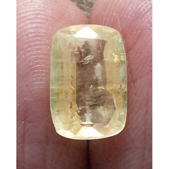 5.63/CT Natural Yellow Sapphire with Govt Lab Certificate-YELSA9U