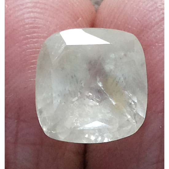 7.25ct.   Natural yellow sapphire with Govt Lab Certificate -(6771)