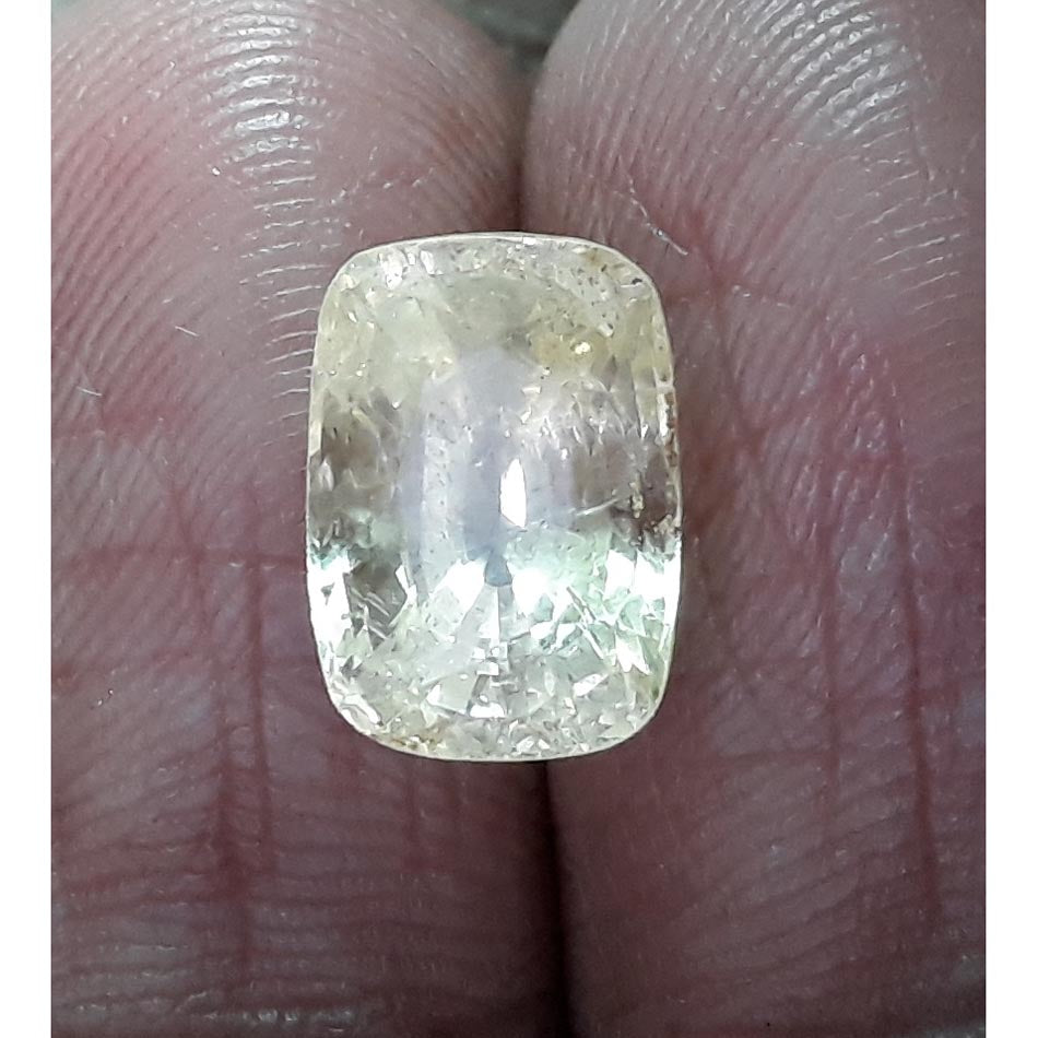 5.65/CT Pukhraj Stone with Govt Lab Certificate-(YELSA9W)