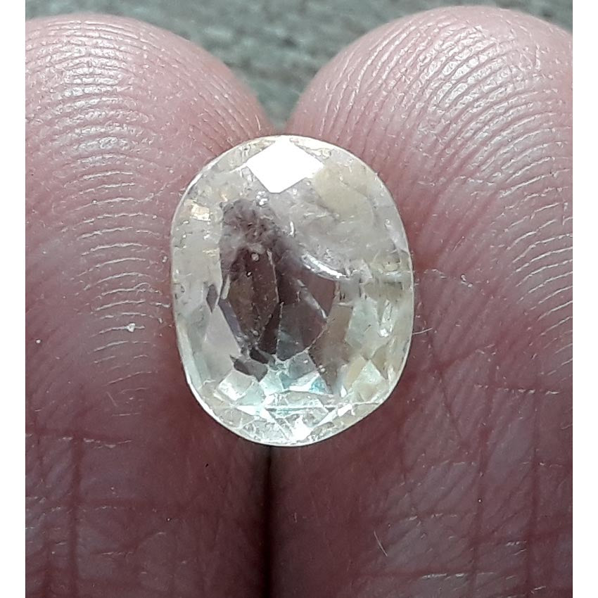 4.37/CT Pukhraj Stone with Govt Lab Certificate-(YELSA9V)