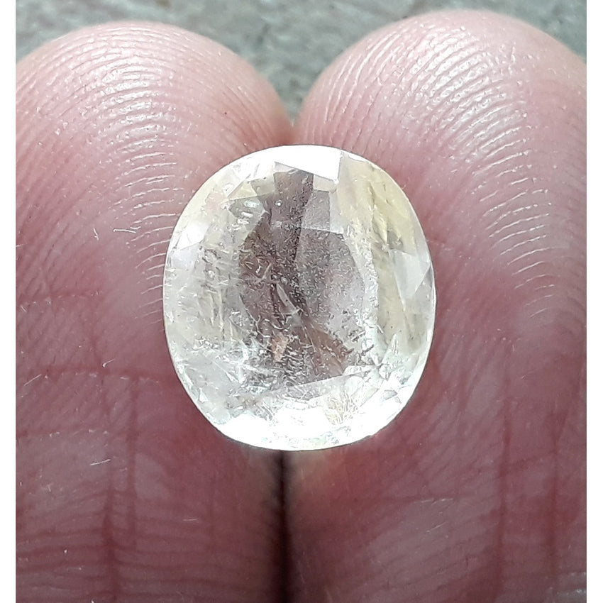 5.00/CT Pukhraj Stone with Govt Lab Certificate-YELSA9V