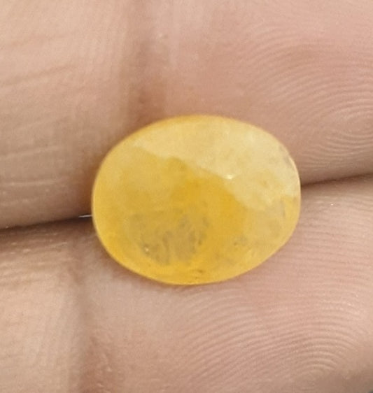 6.53/CT Natural Ceylonese Pukhraj with Govt Lab Certificate-6771