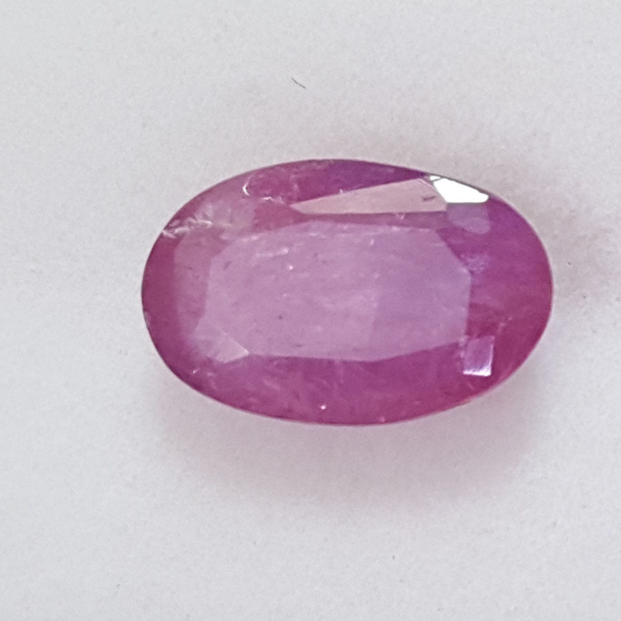 3.69/CT Natural Mozambique Ruby with Govt. Lab Certificate-BLUSA9V