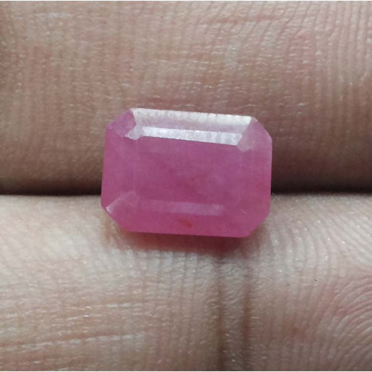 4.68/CT Natural Mozambique Ruby with Govt. Lab Certificate-BLUSA9T