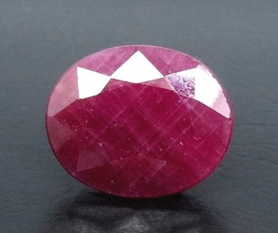 6.71/CT Natural Indian Ruby with Govt. Lab Certificate (1221)