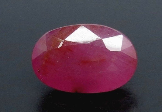 6.72/CT Natural Mozambique Ruby with Govt. Lab Certificate (7881)