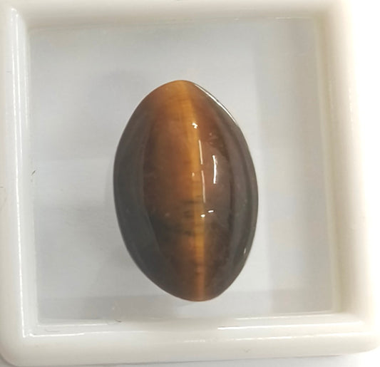 10.75/CT NATURAL TIGER CAT'S EYE-(450)