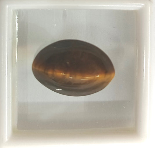 8.15/CT NATURAL TIGER CAT'S EYE-(450)