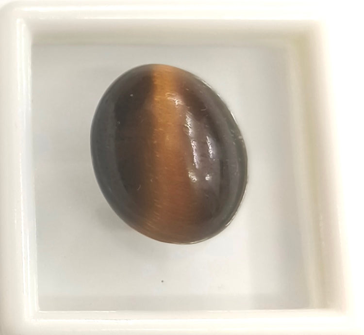 12.90/CT NATURAL TIGER CAT'S EYE-(450)