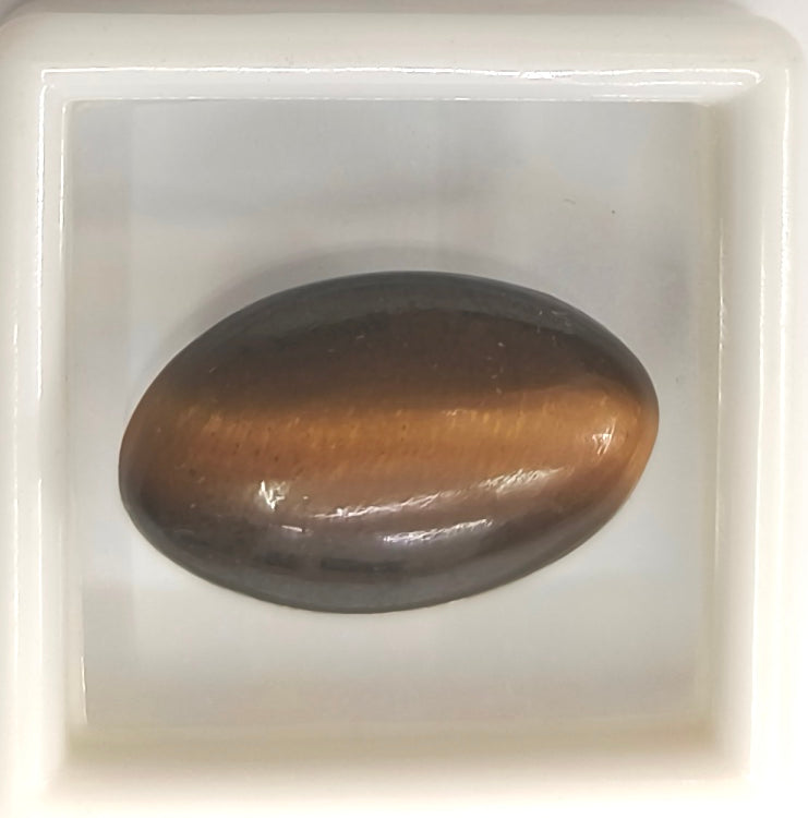 12.85/CT NATURAL TIGER CAT'S EYE-(450)