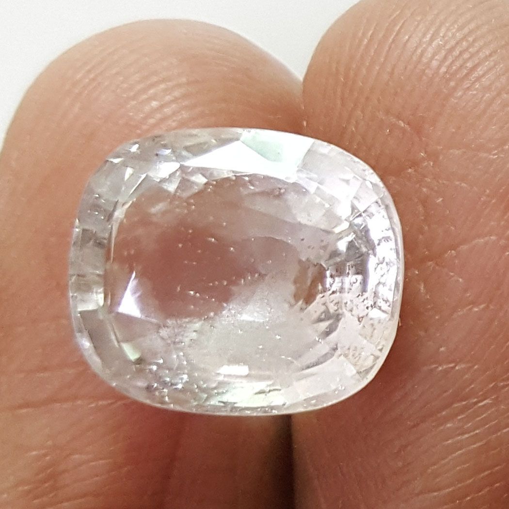 9.39 Ratti Natural White Topaz  with Govt Lab Certificate - (1665)