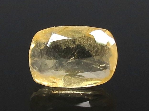 4.96/CT Pukhraj Stone with Govt Lab Certificate-YELSA9U